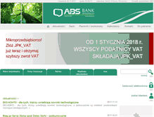 Tablet Screenshot of absbank.pl